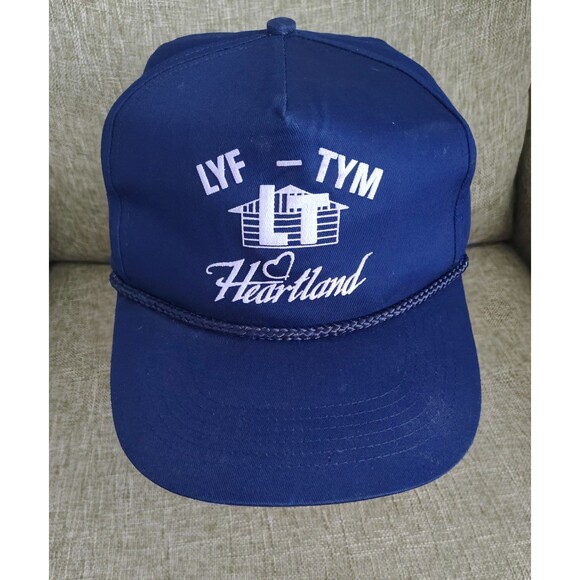 LYF TYM Heartland Hat Cap Snap Back Blue Trucker Mens Work Wear Play Outdoors OS - Picture 12 of 16